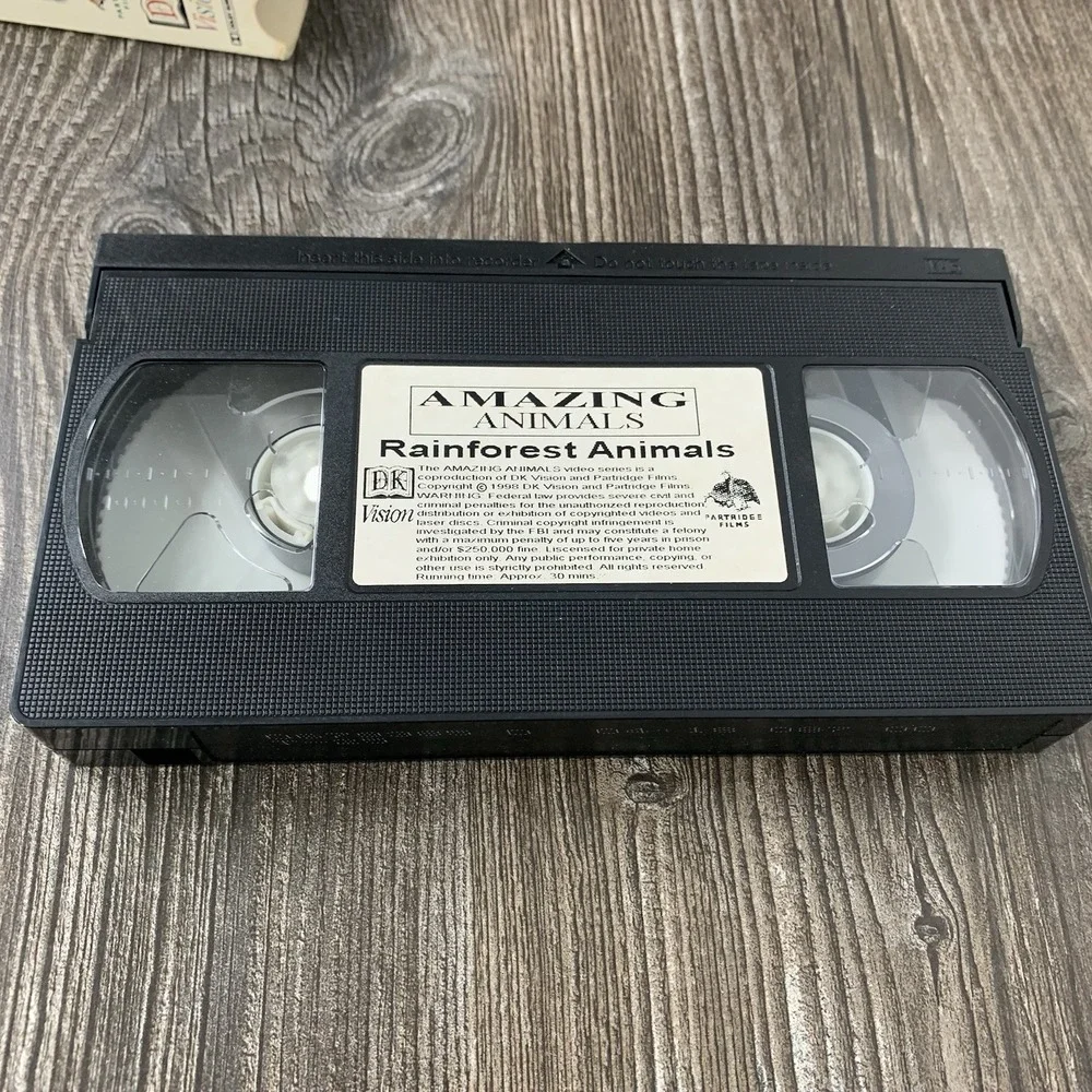 Henry's Amazing Animals Rainforest Animals (VHS,‎ 1996) DK Vision Education Rare